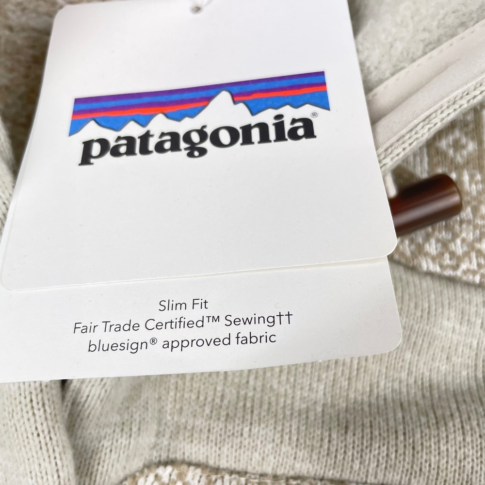 Patagonia Better Sweater Icelandic Coat Khaki Isle of Skye Toggle 25081 Womens M - Picture 7 of 10